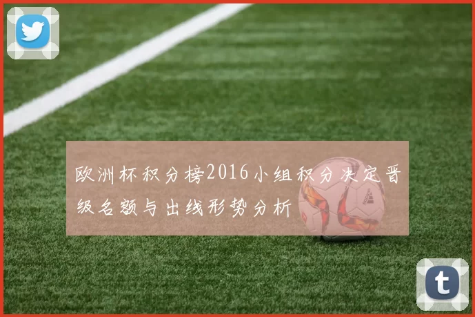 欧洲杯积分榜2016小组积分决定晋级名额与出线形势分析