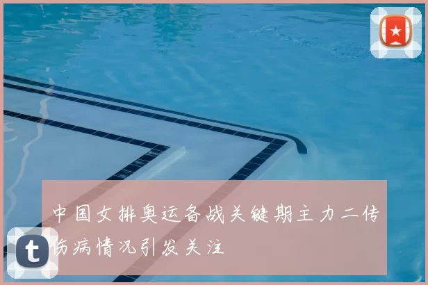 中国女排奥运备战关键期主力二传伤病情况引发关注